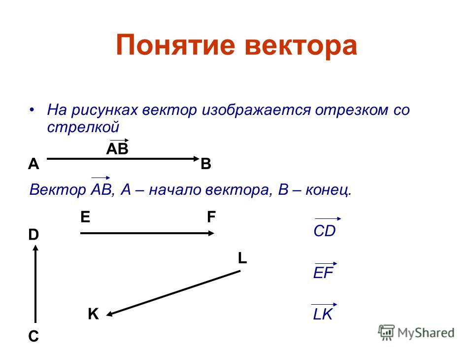 Вектор с началом в точке