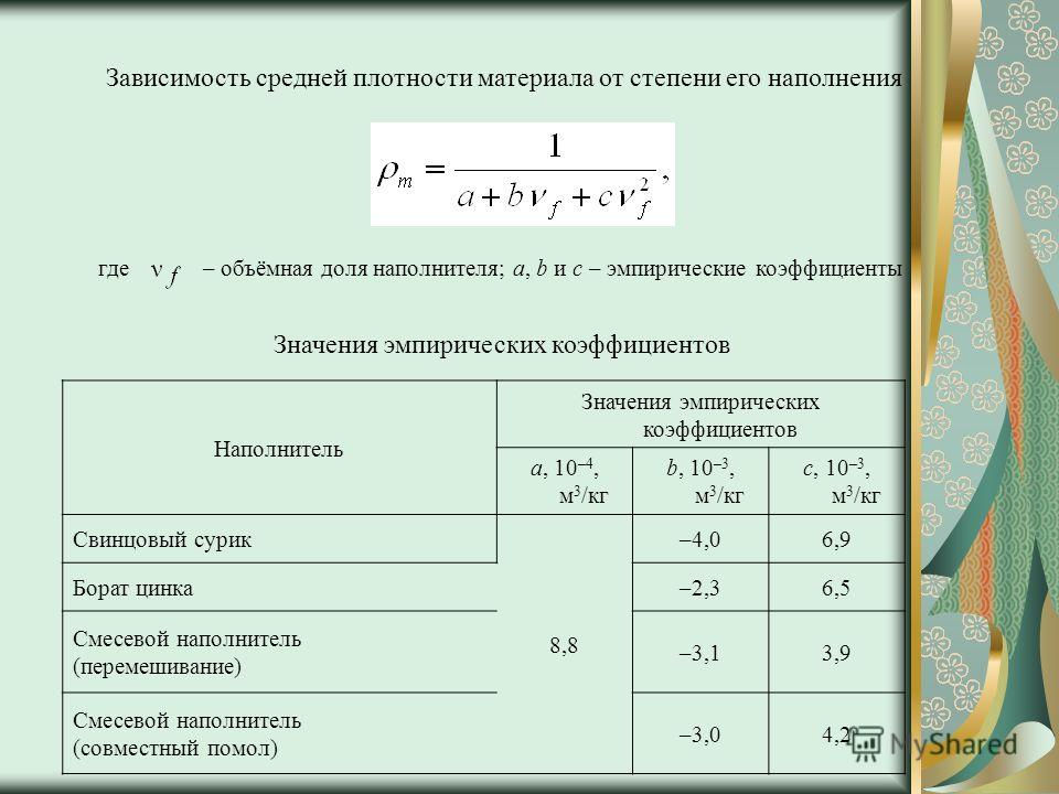 Средняя плотность это