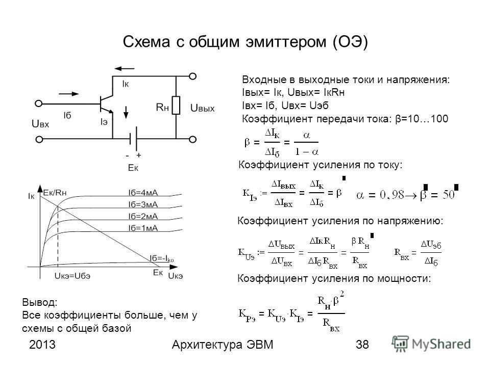 Ток базы в схеме с общим эмиттером