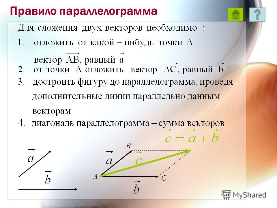 Найти сумму 3 векторов