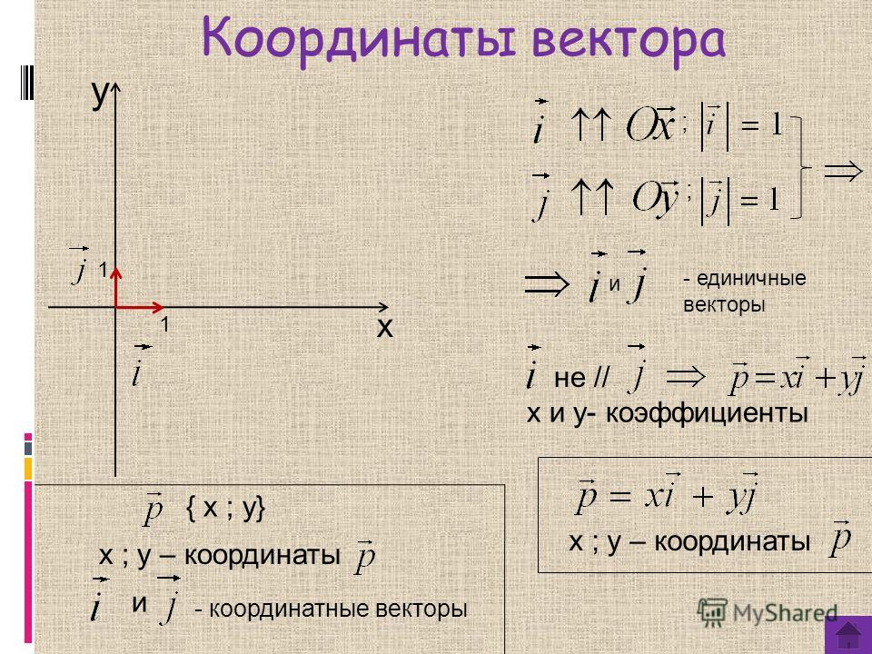 Найти координаты вектора ас