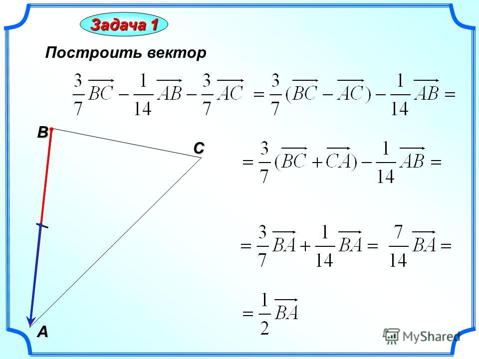 Постройте вектор 1 2 b