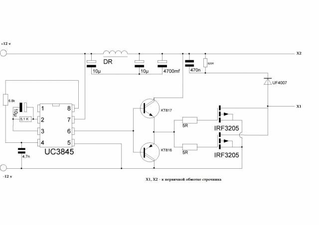 Irf3205 схема подключения