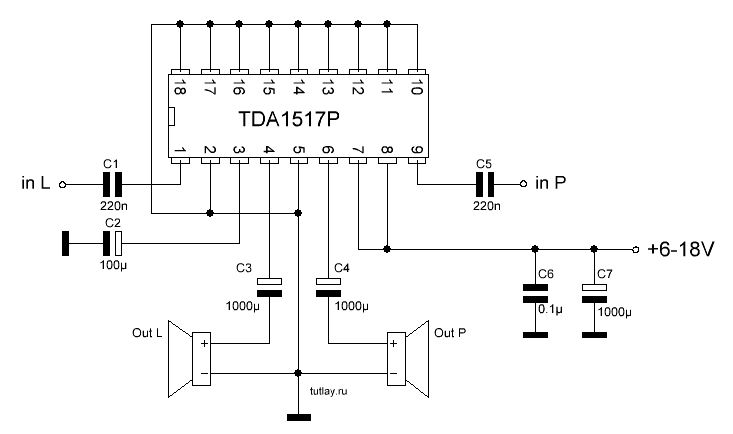 Ta8227p схема включения