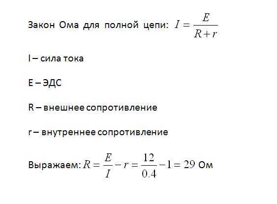 Выразите сопротивление в омах