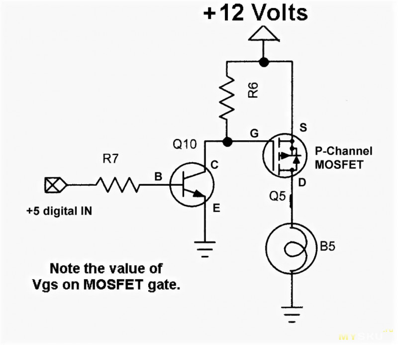 Mosfet транзистор схема включения