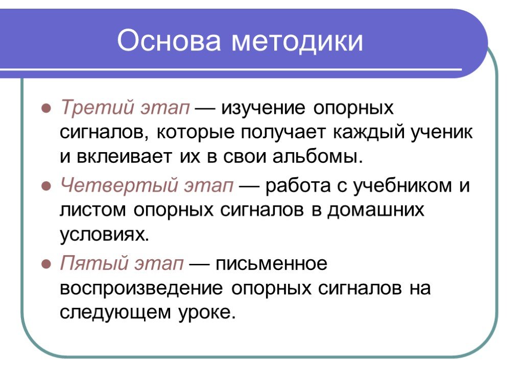 3 метода изучения. Методика опорных сигналов Шаталова. Технология опорных сигналов. Методика Шаталова на уроках. Сигналы на уроке.