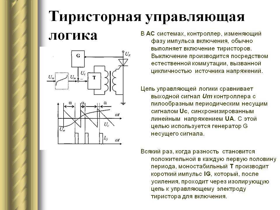 Схема тиристорного ключа