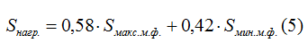 Формула по определению мощности нагрузки основных обмоток, соединенных в звезду с подставленным Iф