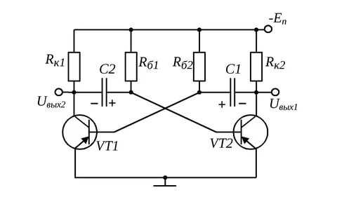 Электрическая схема вибратора