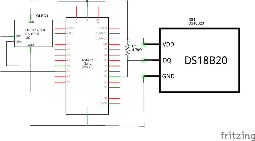 Датчик температуры ds18b20 схема подключения