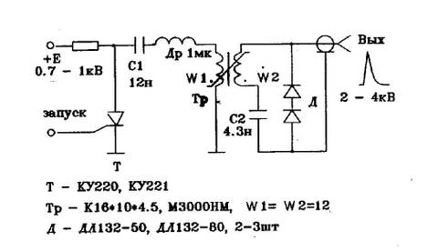 Схема прерывателя для тесла на тиристоре - 93 фото