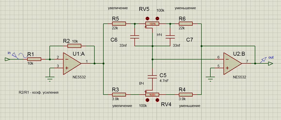 Схема предварительный усилитель xh a901 ne5532