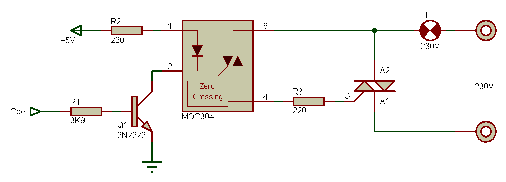 Мос3063 схема включения