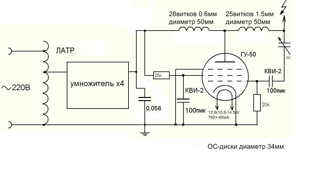 Плазма шар схема