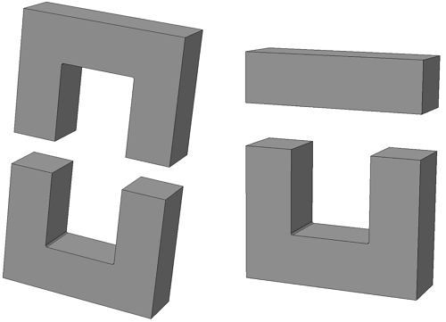 Ферритовый сердечник п образный. 3000нмс феррит. П образный сердечник. П образный сердечник. Ферритовый сердечник м2500нмс1 кв10 футпринт.