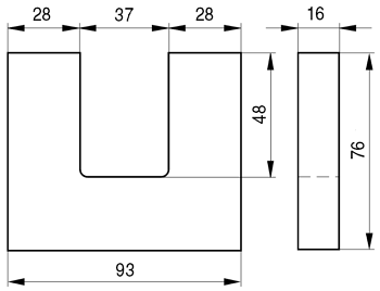  Сердечник Epcos U93/76/16