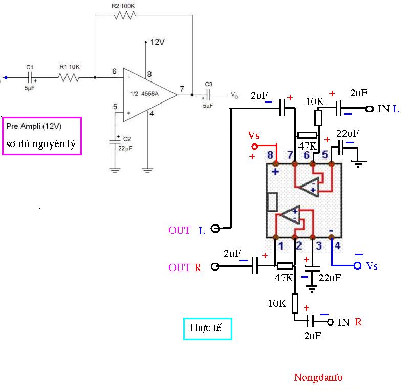 Njm4558d схема включения