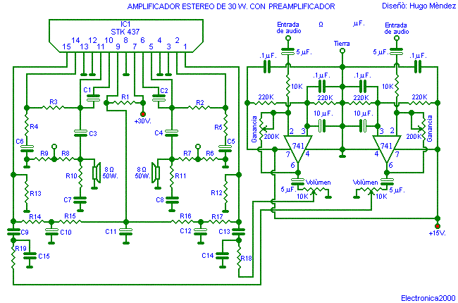 Stk402 100s схема усилителя