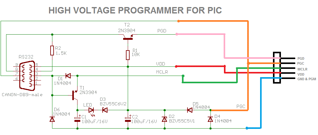 Программатор pic схема