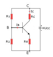 system with potentiometric base power and coupling emitter