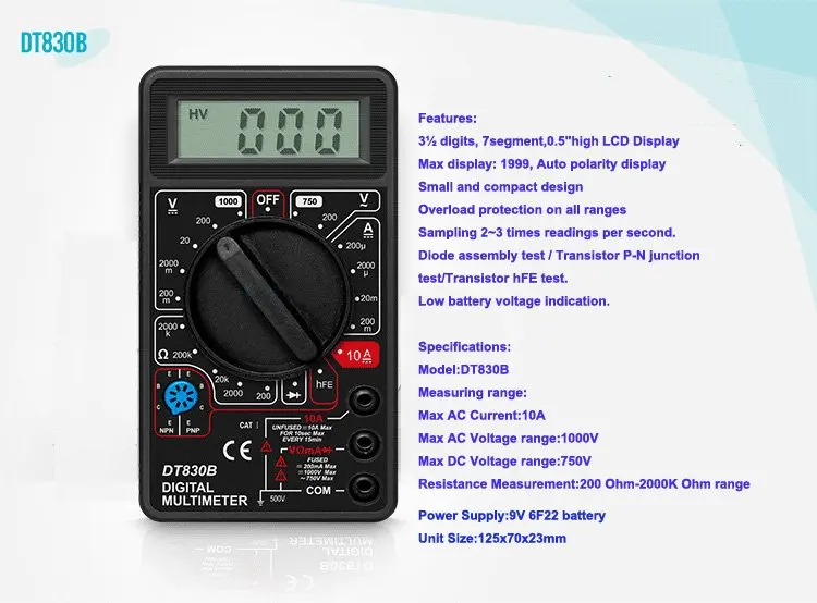 Мультиметр инструкция. Цифровой мультиметр DT-830l. Мультиметр Manwell dt830b. Мультиметр ДТ 830в обозначения. Цифровой мультиметр обозначения dt830b.