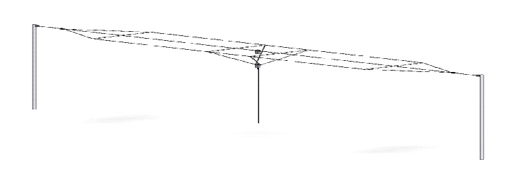 КВ Антенна Codan С463 в горизонтальной конфигурации