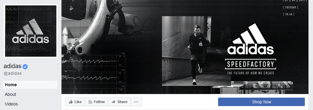 Adidas Facebook cover image