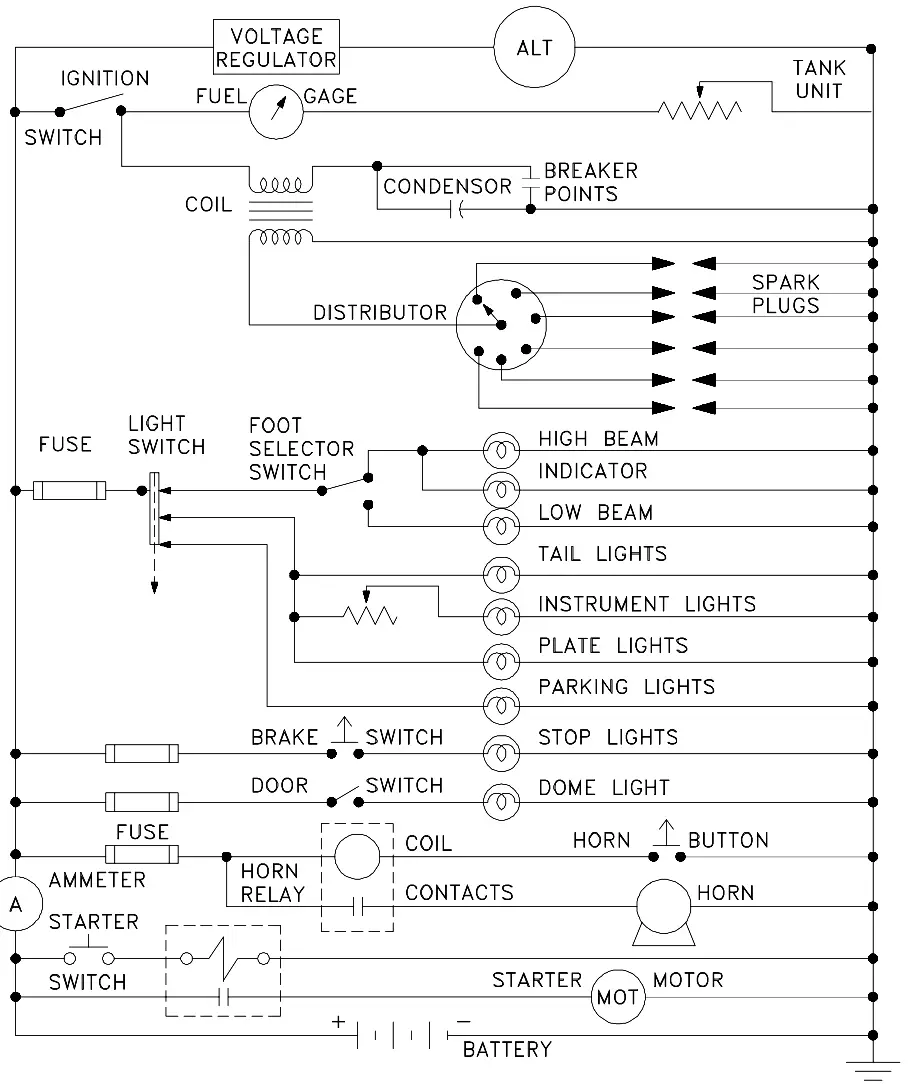 Car wiring circuit