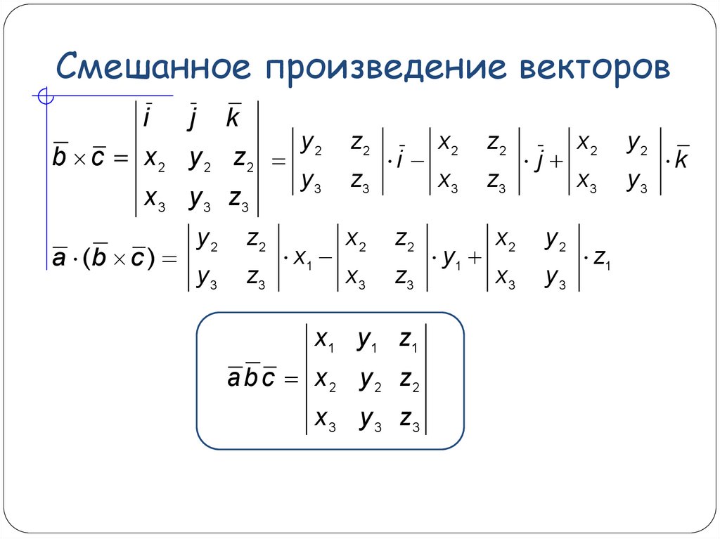 Смешанное произведение трех. Вычисление смешанных произведений векторов. Смешанное произведение ортогональных векторов. Смешанное произведение векторов формула. Смешанное произведение векторов формула для вычисления.