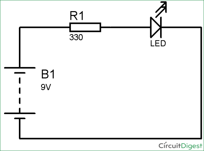 Simple LED Circuit Diagram