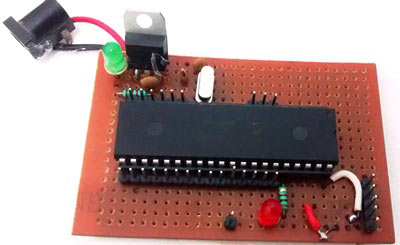 PIC-perf-board-for-LED-blinking-squence-with-timers