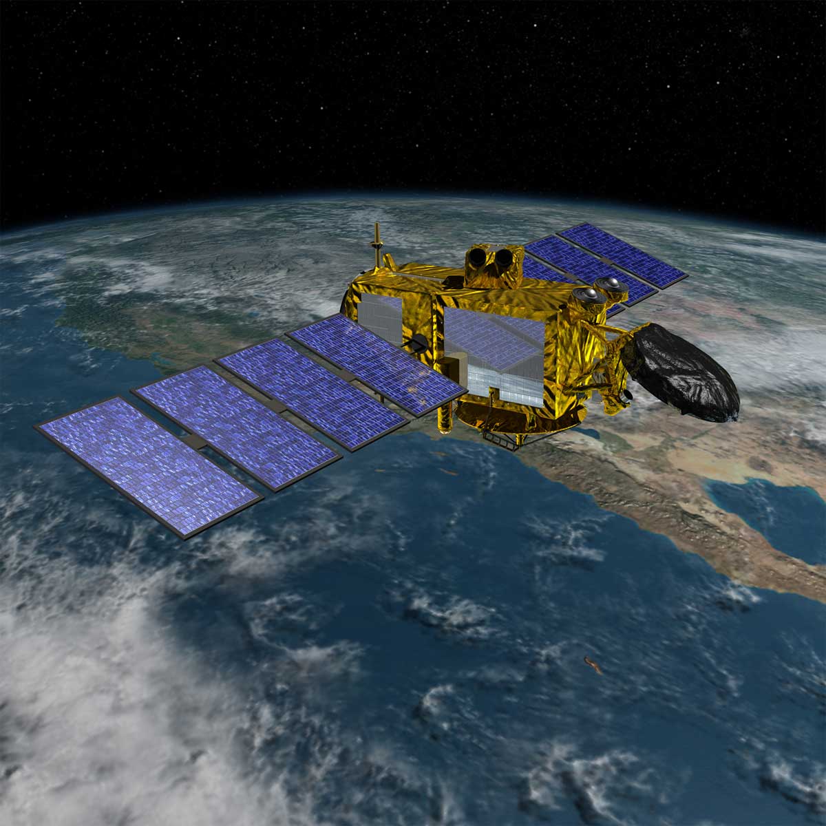 Illustration of the Jason-3 satellite