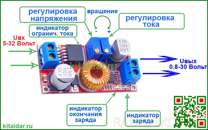 Регулировка напряжения. Понижающий преобразователь напряжения DC-DC xl4015. Понижающий модуль xl4015. Преобразователь DC-DC xl4015e1 5а с регулировкой тока и напряжения. Модуль DC-DC преобразователя на базе xl4015.