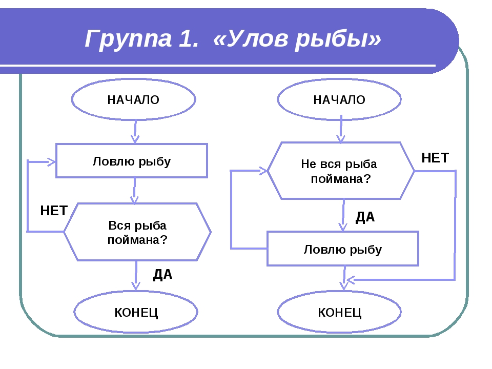 Блок схема информатика 6 класс