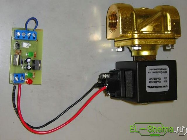 Фото электронного выключателя клапана