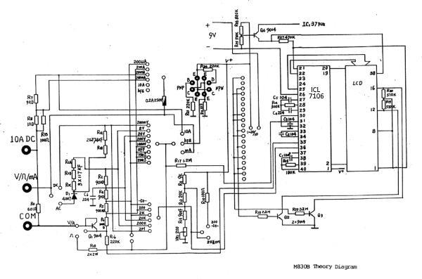 мультиметр dt 830b схема и ремонт