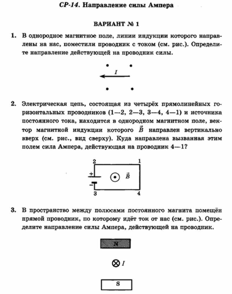 Сила ампера и сила лоренца рисунки