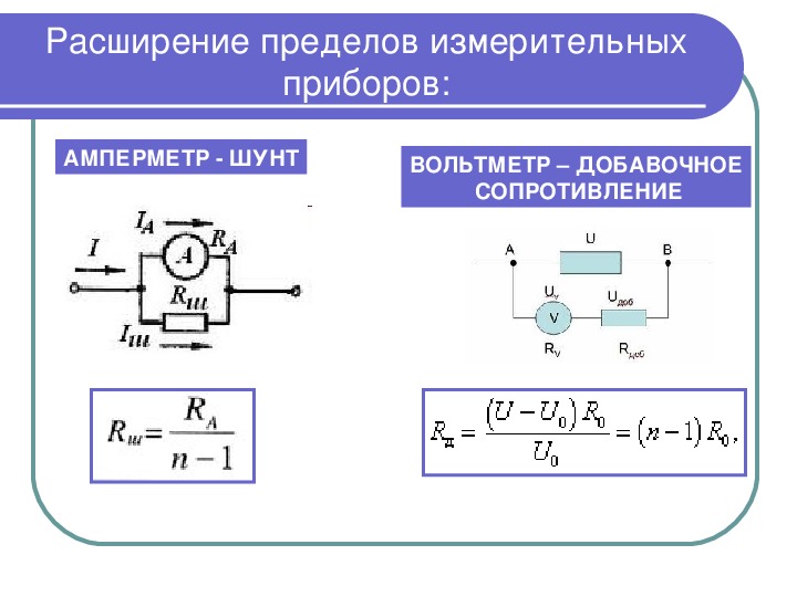 Токовый шунт схема