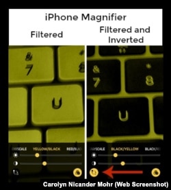 iPhone Magnifier Inverted