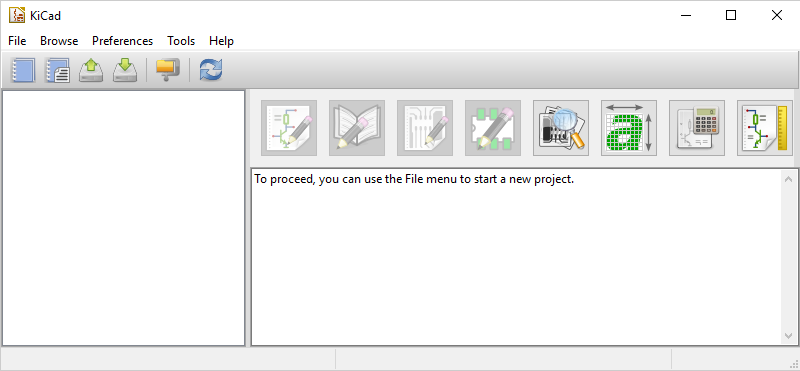 Your first view of KiCad