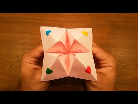 How To Make a Paper Fortune Teller - EASY Origami