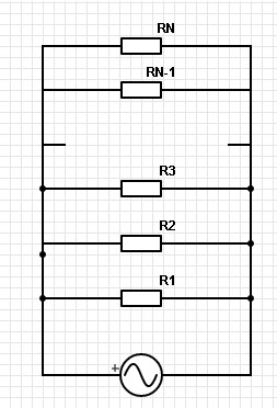 определить эквивалентное сопротивление резисторов