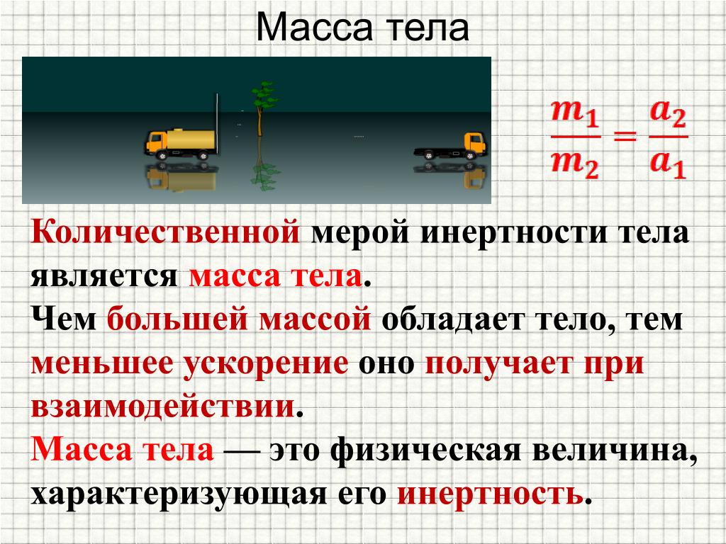 Мерой взаимодействия тел является. Масса это физическая величина. Масса мера инертности тела. Масса тела физика. Масса определение в физике.