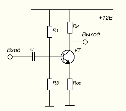 Схемы включения биполярных транзисторов.