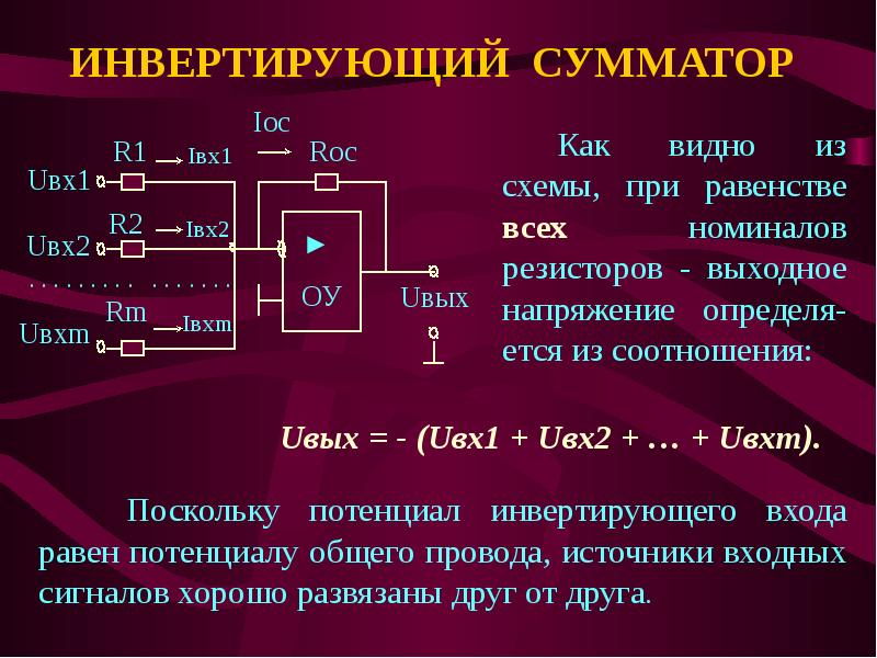 Аналоговый сумматор. Коэффициент усиления инвертирующего сумматора. Схема инвертирующего сумматора на операционном усилителе. Неинвертирующий сумматор на операционном усилителе. Сумматоры аналоговых сигналов на ОУ.