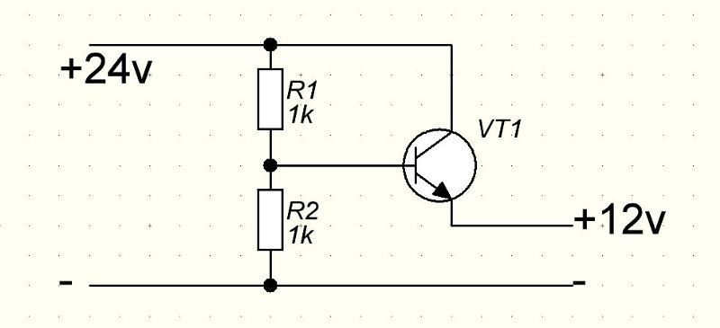 Схема 24 вольт на 12 вольт