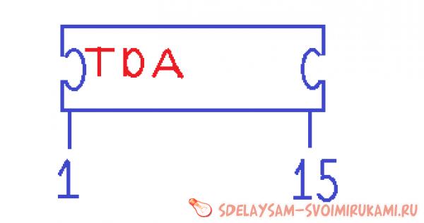 расположение выводов микросхемы