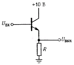 Схема эмиттерного повторителя