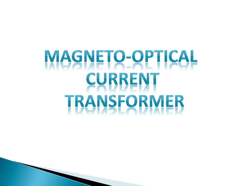 MAGNETO-OPTICAL CURRENT TRANSFORMER